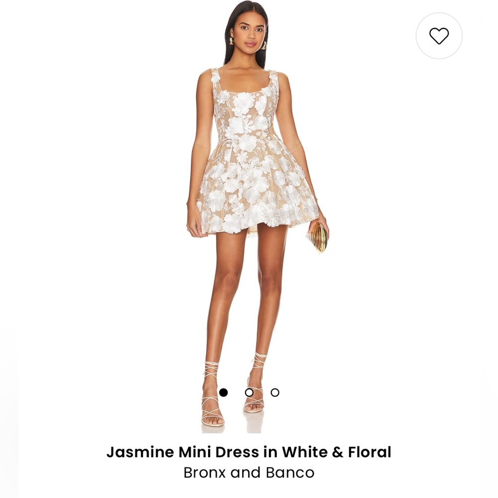 Jasmine Mini Dress in White & Floral
Bronx and Banco SIZE SMALL